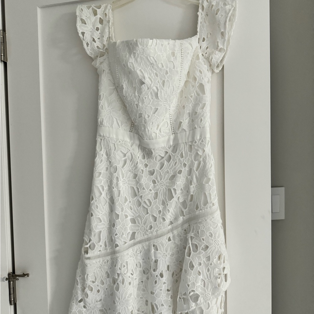 Lace white dress